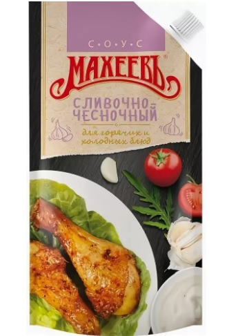 СОУС МАХЕЕВ МАЙОНЕЗНЫЙ СЛИВОЧНО/ЧЕСНОЧНЫЙ 25% 200МЛ ДПДЗ