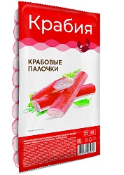 ПАЛОЧКИ КРАБОВЫЕ КРАБИЯ ИМИТАЦИЯ ПАСТ. ОХЛАЖДЕННЫЕ 1/8 180ГР