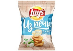ТОП 100 Чипсы Lays Из печи Нежный сыр с зеленью 85г