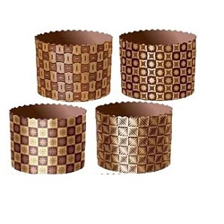 Бумажные формы для кулича Цветные Набор 4шт, 90х90