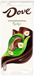 Шоколад Dove Молочный с дробленным фундком 90г