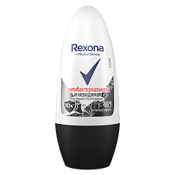 Дезодорант антиперспирант шариковый REXONA Жен  "Невидимый на черном и белом" 50мл.