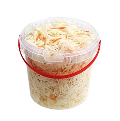 КАПУСТА КВАШЕНАЯ ПО-ДЕРЕВЕНСКИ 1КГ ПЛ/Б