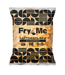 КАРТОФЕЛЬ ФРИ FRY ME STANDARD БЕЗ ПАНИРОВКИ 9Х9 ММ 2,5КГ
