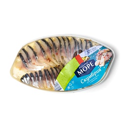 СКУМБРИЯ ФИЛЕ КУСОЧКИ В МАСЛЕ ВКУСНОЕ МОРЕ 150ГР