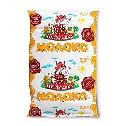 БЗМЖ МОЛОКО ПЕСТРАВКА 2,5% 900МЛ ТФА