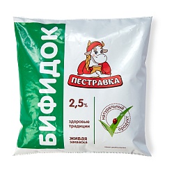 БЗМЖ БИФИДОК ПЕСТРАВКА 2,5% 450ГР Ф/П