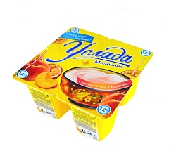 БЗМЖ ЙОГУРТ УСЛАДА ПЕРСИК МАРАКУЯ 1,2% 95ГР