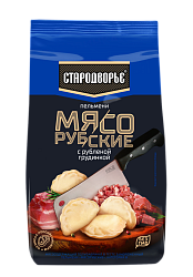 ПЕЛЬМЕНИ МЯСОРУБСКИЕ С РУБЛЕННЫМ ОКОРОКОМ 700ГР