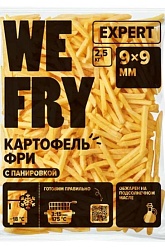 КАРТОФЕЛЬ ФРИ С ПАНИРОВКОЙ 9Х9ММ ВЕ ФРИ ЭКСПЕРТ 2,5КГ