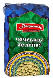 КРУПА ЧЕЧЕВИЦА НАЦИОНАЛЬ ЗЕЛЕНАЯ 450ГР