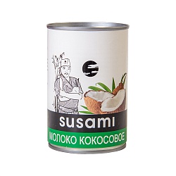 КОКОСОВОЕ МОЛОКО SUSAMI 17-19% Ж/Б 400 МЛ