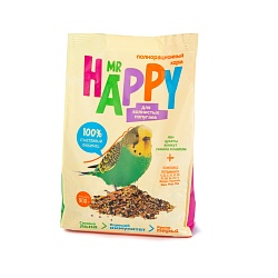 КОРМ MR HAPPY СУХОЙ ДЛЯ ВОЛНИСТЫХ ПОПУГАЕВ  900ГР