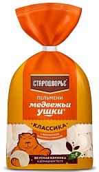 ПЕЛЬМЕНИ МЕДВЕЖЬИ УШКИ СВИНИНА/ГОВЯДИНА МАЛЫЕ СТАРОДВОРЬЕ 700ГР