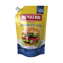 МАЙОНЕЗ ПЕЧАГИН ПРОВАНСАЛЬ 67% 800МЛ ДПДЗ