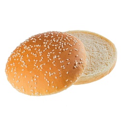 БУЛОЧКА ДЛЯ ГАМБУРГЕРА С КУНЖУТОМ ЗАМ 125ММ 80ГР