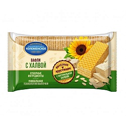 ВАФЛИ КОЛОМЕНСКИЕ С ХАЛВОЙ 200ГР