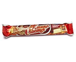 КОНФЕТА ВАФ ПТИЦА СЧАСТЬЯ С ТЕРТЫМ МИНДАЛЕМ ПОБЕДА 45ГР