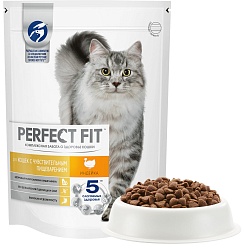 КОРМ ПЕРФЕКТ ФИТ СУХОЙ С ЛОСОСЕМ Д/ЗДОР ПОЧЕК 650Г