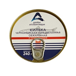 КИЛЬКА ДАРЫ АТЛАНТИДЫ В Т/С ЧЕРНОМОРСКАЯ НЕРАЗД ОБЖАР Ж/Б 240 Г