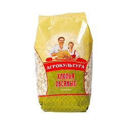 ХЛОПЬЯ ОВСЯНЫЕ АГРОКУЛЬТУРА  400ГР