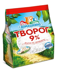 БЗМЖ ТВОРОГ СЕЛО ДОМАШКИНО 9% 340ГР СТАБИЛОБЭГ