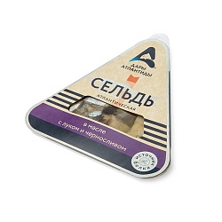 ПРЕСЕРВЫ ДАРЫ АТЛАНТИДЫ СЕЛЬДЬ В МАСЛЕ С ЛУКОМ ЧЕРНОСЛИВОМ В/У 120ГР