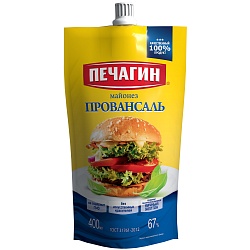 МАЙОНЕЗ ПЕЧАГИН ПРОВАНСАЛЬ 67% 400МЛ ДПДЗ