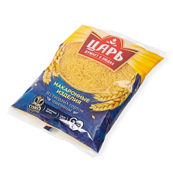 МАК. ИЗД. "ТОНКАЯ ВЕРМИШЕЛЬ "ЦАРЬ"ПАК-400Г