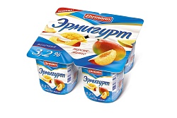 ЙОГУРТ ЭРМИГУРТ МОЛОЧНЫЙ 3,2% ПЕРСИК/МАНГО 100ГР