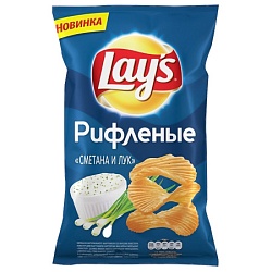 ТОП 100 Чипсы Lays со вкусом сметаны и лука 70г