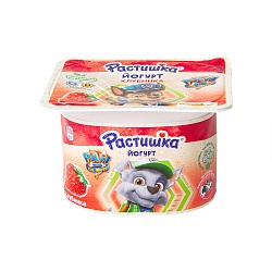 БЗМЖ ЙОГУРТ РАСТИШКА 3% КЛУБНИКА 110ГР