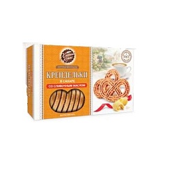 ПЕЧЕНЬЕ ХЛЕБНЫЙ СПАС КРЕНДЕЛЬКИ СО СЛИВОЧНЫМ МАСЛОМ И САХАРОМ 320ГР