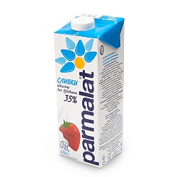 Сливки для взбивания ультрапастер. Parmalat Edge 35% 1 л