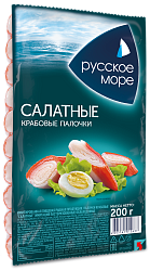 Крабовые палочки салатные Русское Море охлажденные 200г 1/8