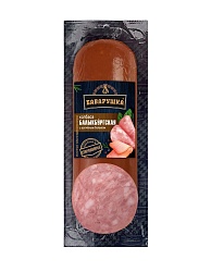 КОЛБАСА В/К БАВАРУШКА БАЛЫКБУРГСКАЯ С КОПЧЕНЫМ БАЛЫКОМ СРЕЗ В/У 0,35 КГ