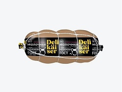 КОЛБАСА DELIKAISER МОЛОЧНАЯ В ОБВЯЗКЕ 400 ГР