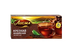 ЧАЙ ЛИСМА ЧЕРНЫЙ КРЕПКИЙ 25П*1,8ГР