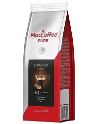 Кофе MacCoffee PURE Espresso Forte жаренный в зернах пак 250