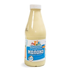 БЗМЖ МОЛОКО ЦЕЛЬНОЕ СГУЩЕННОЕ С САХАРОМ СЕЛО ДОМАШКИНО ПЭТ 1Л