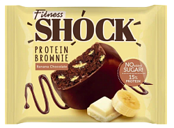 БРАУНИ ФИТНЕСШОК БАНАНОВЫЙ ГЛАЗИРОВАННЫЙ 50ГР