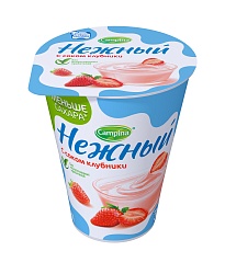 БЗМЖ ЙОГУРТ НЕЖНЫЙ С СОКОМ КЛУБНИКА 1,2% 320ГР