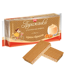 ВАФЛИ СС ПАРИЖАНКА СО ВКУСОМ КРЕМ-БРЮЛЕ 210Г
