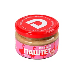 ПАШТЕТ ДЫМОВ ПЕЧЕНОЧНЫЙ СО ВКУСОМ ГУСИНОГО МЯСА "ГУСЬ" 200Г