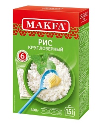 РИС КРУГЛОЗЕРНЫЙ МАКФА (ПАКЕТ) 400ГР
