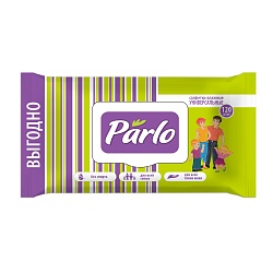 САЛФЕТКИ ВЛАЖНЫЕ ПАРЛО ДЛЯ ВСЕЙ СЕМЬИ 120ШТ С КРЫШКОЙ