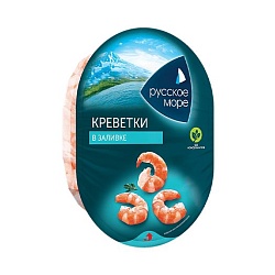 МЯСО КРЕВЕТКИ РУССКОЕ МОРЕ В ЗАЛИВКЕ 180ГР