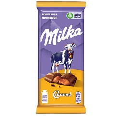 ШОКОЛАД МИЛКА МОЛОЧ С КАРАМЕЛЬНОЙ НАЧ 90Г