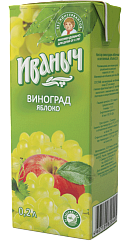 НЕКТАР ИВАНЫЧ ЯБЛОКО/ВИНОГРАД Т/П 0,2Л