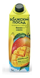 НЕКТАР ВОЛЖСКИЙ ПОСАД 1Л БАНАН/МАНГО